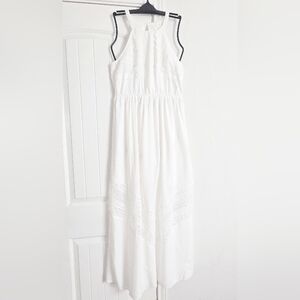 Altar'd State White Summer Dress Size Medium Flowy Beachy Lightweight
